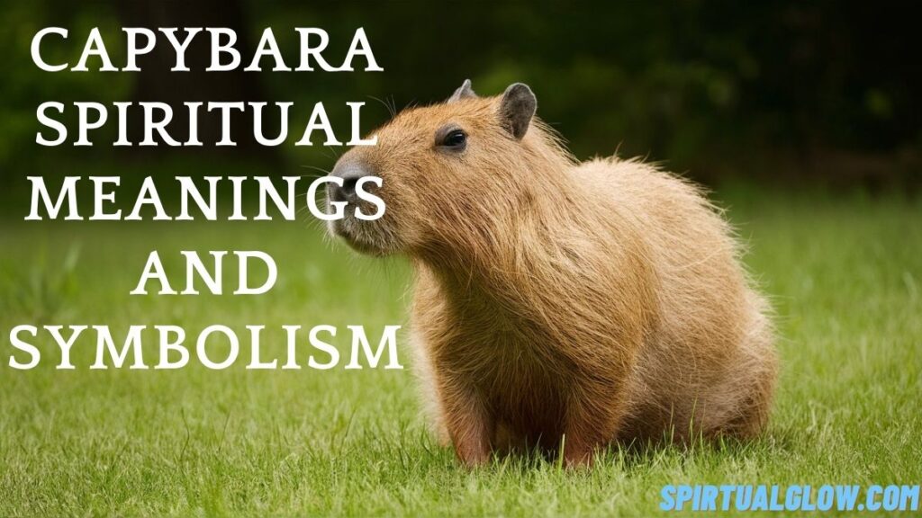 capybara spiritual meanings and symbolism