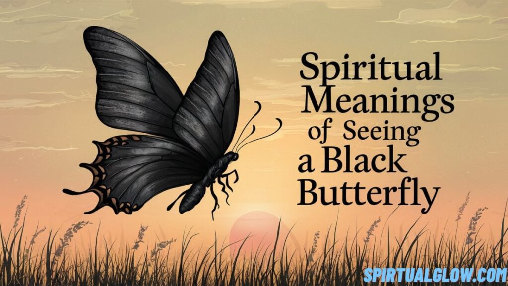 spiritual meanings of seeing a black butterfly