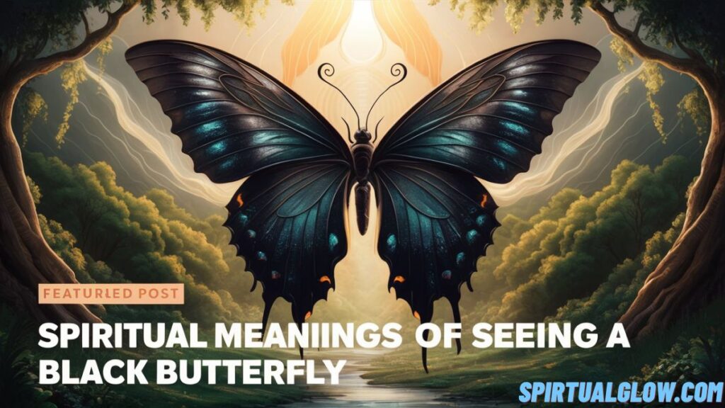 spiritual meanings of seeing a black butterfly