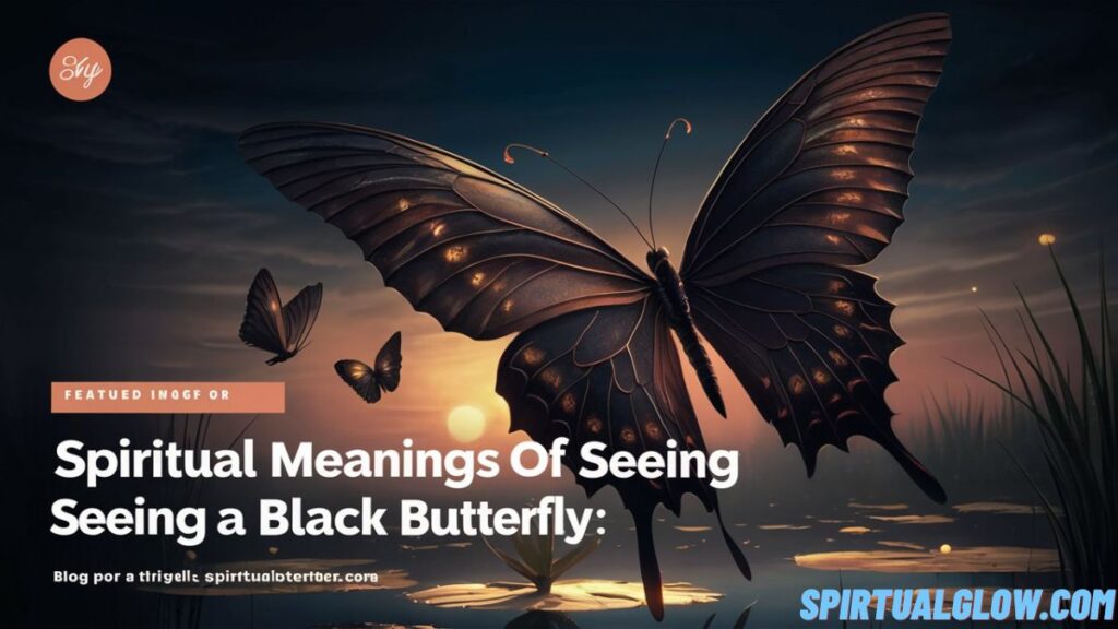 spiritual meanings of seeing a black butterfly