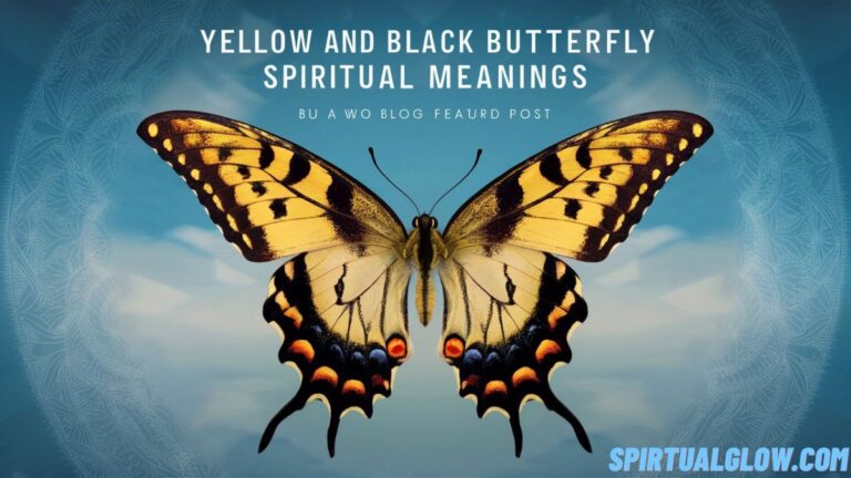 yellow and black butterfly spiritual meanings